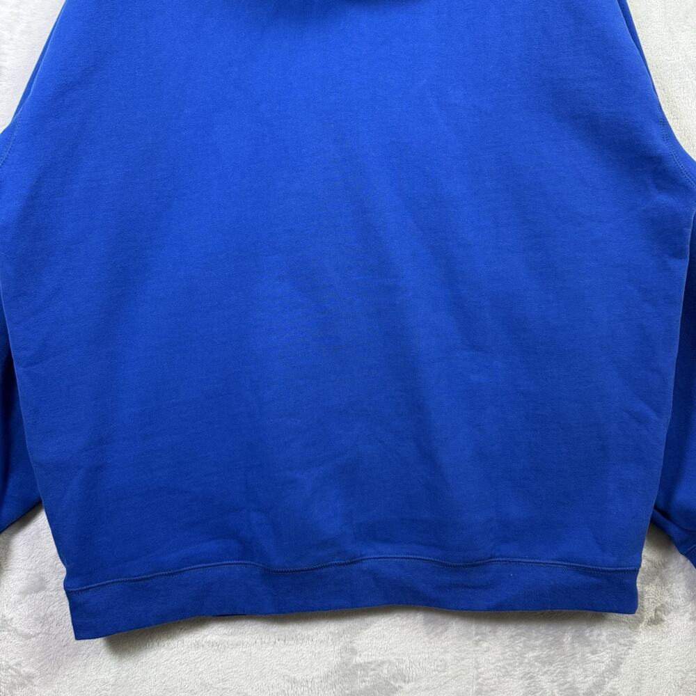 Kansas Jayhawks Hooded Sweatshirts Men's XL Blue Soft Campus Drive Embroidered - Picture 10 of 14